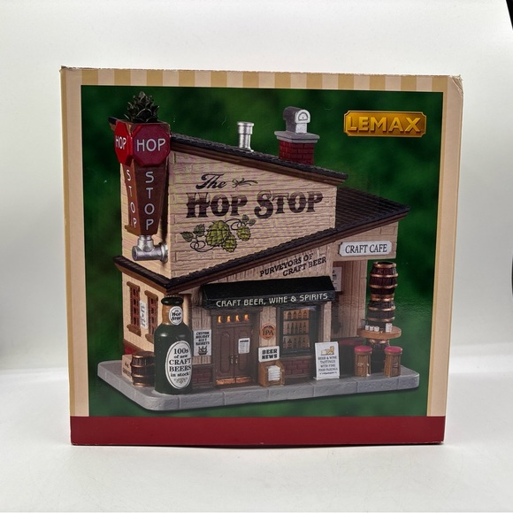 Lemax 2019 The Hop Stop Village Building Porcelain Lighted Building 95485 - Picture 10 of 13